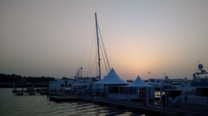 Preparing the Dubai International Boat Show