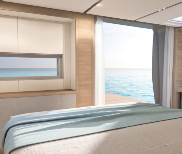 An impressive owner cabin